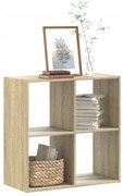 vidaXL Estante 68,5x32x68,5 cm derivados de madeira carvalho sonoma