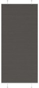vidaXL Preto Plissada Cega 90x200 cm Largura Tecido 89,4 cm Poliéster