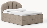 Cama boxspring com espaço de arrumação Romia