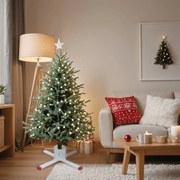 vidaXL Suporte para árvore de Natal 61x61x15,5 cm branco
