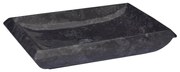 vidaXL Lavatório 50x35x10 cm mármore preto