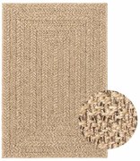 vidaXL Tapete ZIZUR bege 100x200 cm aspeto de juta interior e exterior