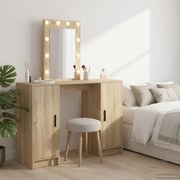 vidaXL Mesa de vestir Castanho 102 x 33 x 135 cm Madeira processada