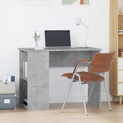 vidaXL Secretária 100x55x75 cm derivados de madeira cinzento cimento