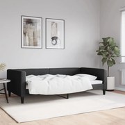 vidaXL Sofá-cama 100x200 cm tecido preto