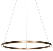 Candeeiro de suspensão em bronze 80 cm com LED regulável em 3 níveis - Girello Design