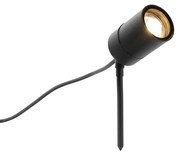 Foco moderno inteligente preto IP44 incl. WiFi GU10 - Solo