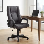 Cadeira de Escritório XL Sparta Tecido Preto