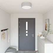 vidaXL Lâmpada de teto com holofotes Cinzeto 38 x 38 x 13,5 cm tecido