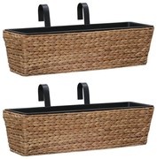 vidaXL Floreiras de pendurar 2 pcs jacinto de água