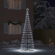 vidaXL Árvore de Natal LED com 800 LEDs Branco frio 400 cm Ferro
