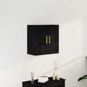 vidaXL Estante de Parede Carvalho Preto 60 x 31 x 70 cm