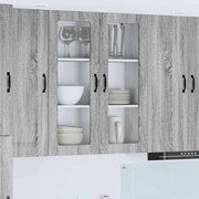 vidaXL Armário de Cozinha com prateleira Cinza Sonoma 80 x 31 x 100 cm