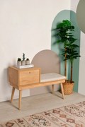 Bench Urban – Oak/Cream – 105 cm x 40 cm x 45 cm