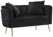 SOFÁ PRETO BUCARESTE CM 127X74X71