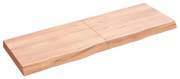 vidaXL Prateleira de parede 120x40x(2-6) cm carvalho tratado castanho