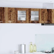 vidaXL Armário suspenso Madeira Antiga e Branco 80 x 31 x 40 cm