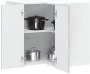 vidaXL Armário canto parede cozinha Lucca madeira cinzento sonoma