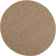 vidaXL Tapetes de área Redondo HUARTE Natural Ø 160 CM Poliéster