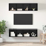 vidaXL Conjunto de Estantes para TV 3 pcs Carvalho preto