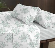 Cama 160x200+30 cm - Jogo de lençóis - Tecido 100% algodão percal 200 fios - Coelima