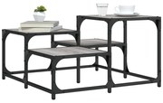vidaXL Mesa de centro 68x68x40 cm derivados de madeira cinzento sonoma