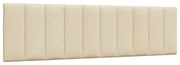vidaXL Almofadão de cabeceira 180 cm tecido creme