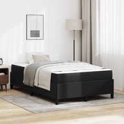 vidaXL Estrutura de cama com colchão Preto 120 x 190 cm