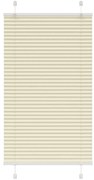 vidaXL Creme Plissada Cega 70x100 cm Largura Tecido 69,4 cm Poliéster