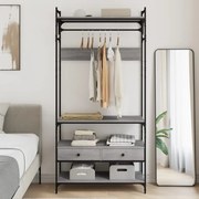 vidaXL Roupeiro c/ gavetas 89x39x184,5 cm deriv. madeira cinza sonoma
