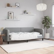 vidaXL Sofá-cama 80x200 cm tecido cinzento-claro