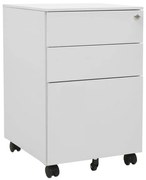 vidaXL Arquivador móvel aço 39x45x60 cm cinzento-claro