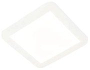 Candeeiro de tecto branco 22,5 cm com LED 3 passos regulável IP44 - Steve Moderno