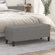 vidaXL Banco 100x35x41 cm tecido cinza-escuro