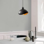 Candeeiro Suspenso Sivani – Preto – 28 x 15 cm