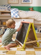 Quadro 3 em 1 dobrável, em madeira FSC® amarelo