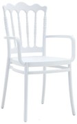 Conjunto de 4 Cadeiras WEDDING para Jardim – 54x43x90 cm – Polipropile