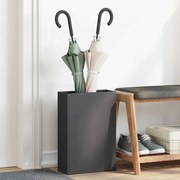 vidaXL Suporte para Guarda-Chuva Preto 28x12x41 cm em Aço
