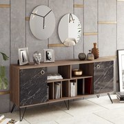 Console Lorenz – Nogueira Preta – 180x78,6x44,8 cm