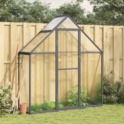 vidaXL Estufa com estrutura de base 169x58x195 cm alumínio antracite