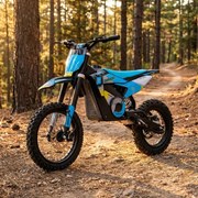 Mini moto elétrica para crianças velocidade até 38 km/h aprox. C/Limitador 1600W DORADO PD7 14/12" Azul