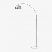 Luminária De Chão Externa De Ferro Diala Cinza Cromado & ↑200 Cm - Sklum
