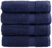 vidaXL Toalhas mãos premium SOLUND 4pcs 50x100cm 600 gsm azul-marinho