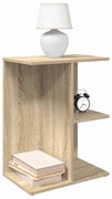 vidaXL Mesa cabeceira 46,5x29x61cm derivados madeira carvalho sonoma