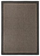 vidaXL Tapete de tecido plano para exterior 140x200 cm castanho-escuro