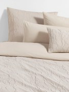 Capa de edredão em percal de algodão lavado Leonora