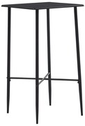 Mesa de bar 60x60x111 cm MDF preto