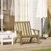 vidaXL Cadeira de jardim Adirondack 75x77x77 cm pinho impregnada