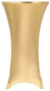 vidaXL 2 pcs capas extensíveis para mesa 70 cm dourado