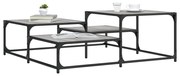 vidaXL Mesa de centro 107x107x40 cm derivados de madeira cinza sonoma